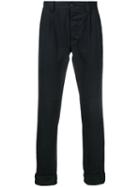 Margaret Howell - Folded Hem Tailored Trousers - Men - Cotton - S, Black, Cotton