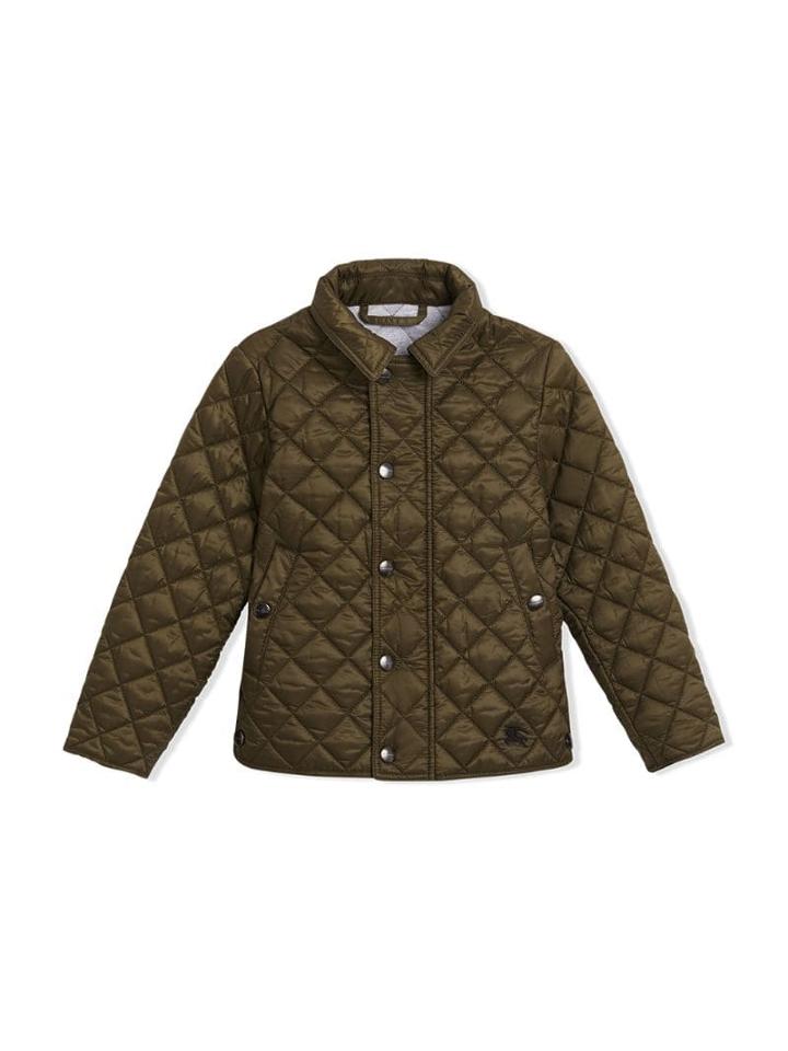 Burberry Kids Teen Quilted Jacket - Brown