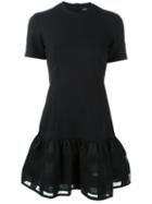 Markus Lupfer Sheer Hem Shortsleeved Dress