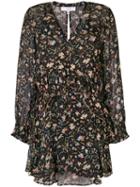 Iro - Beaumont Floral Dress - Women - Rayon/viscose - 38, Black, Rayon/viscose