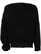 Raf Simons Buckled Off Shoulder Jumper - Black