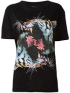 Marcelo Burlon County Of Milan Tiger Print T-shirt, Women's, Size: Large, Black, Cotton