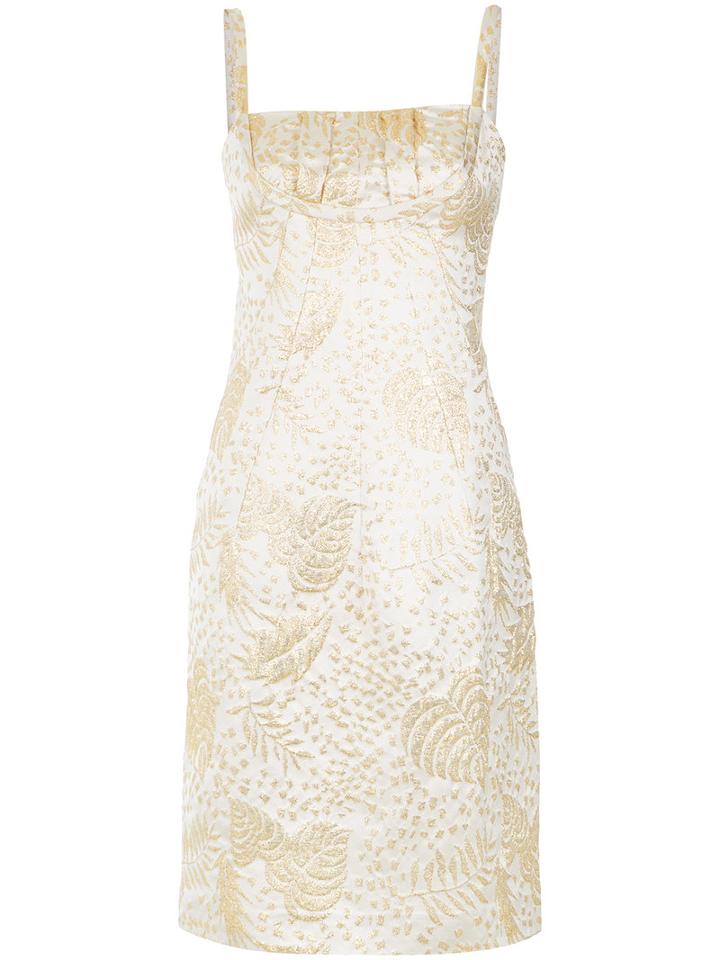 Isolda - Shift Dress - Women - Polyester/acetate - 38, Beige, Polyester/acetate