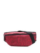 Ermenegildo Zegna Letter Print Belt Bag - Red