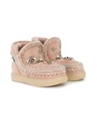 Mou Kids Slip-on Boots - Pink