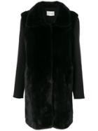 Yves Salomon Four Vison Coat - Black