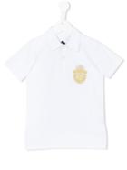 Billionaire Kids - Embroidered Polo Shirt - Kids - Cotton/spandex/elastane - 12 Yrs, White