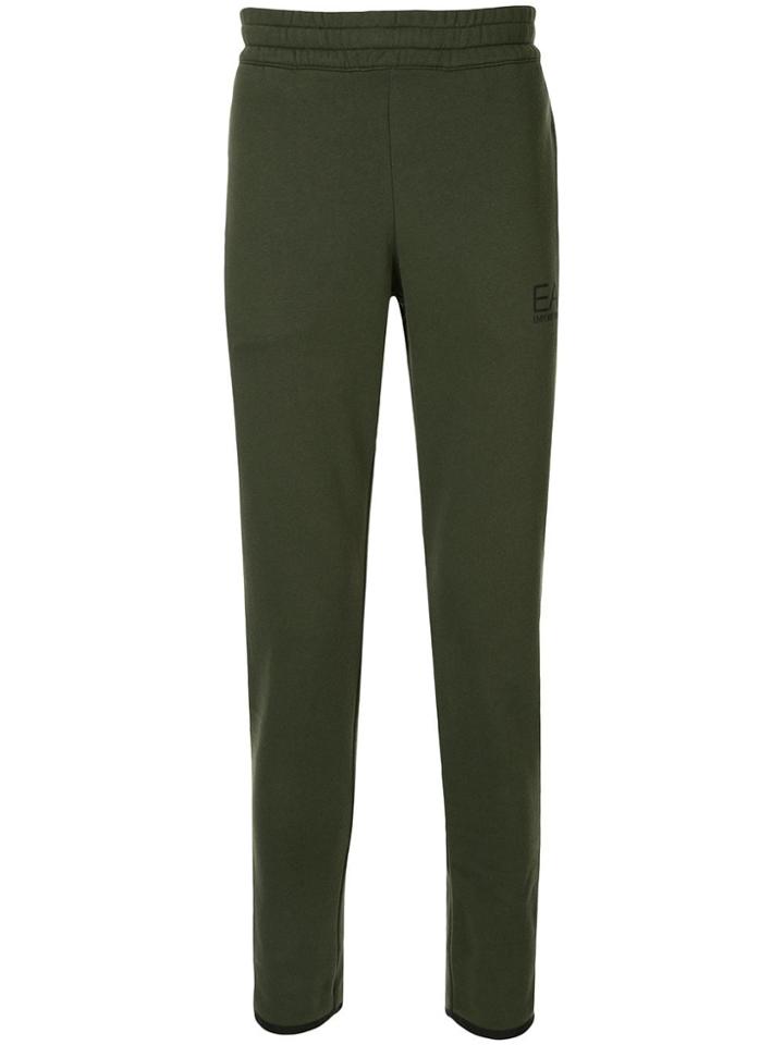 Ea7 Emporio Armani Logo Tape Jersey Trackpants - Green