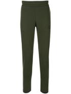 Ea7 Emporio Armani Logo Tape Jersey Trackpants - Green
