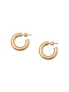 Burberry Gold-plated Hoop Earrings