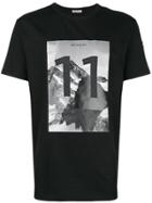 Moncler 11 Graphic Print T-shirt - Black