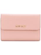Miu Miu Pebbled Wallet - Pink & Purple