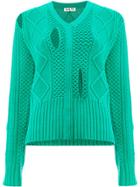 Aalto Jumper With Hole Details - Green