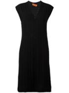 Missoni Vintage Sleeveless Knitted Dress, Women's, Size: 46, Black