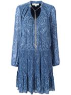 Michael Michael Kors - 'devonshire' Dress - Women - Polyester - Xs, Blue, Polyester