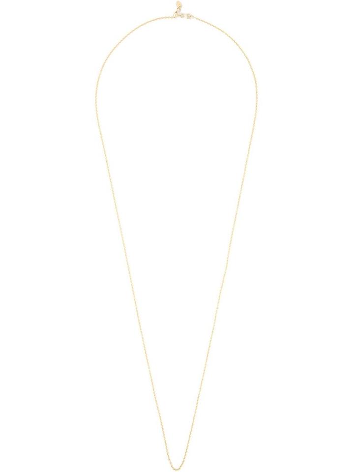 Loquet Long Chain Necklace, Women's, Metallic