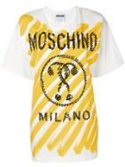 Moschino Brushed Logo T-shirt - White