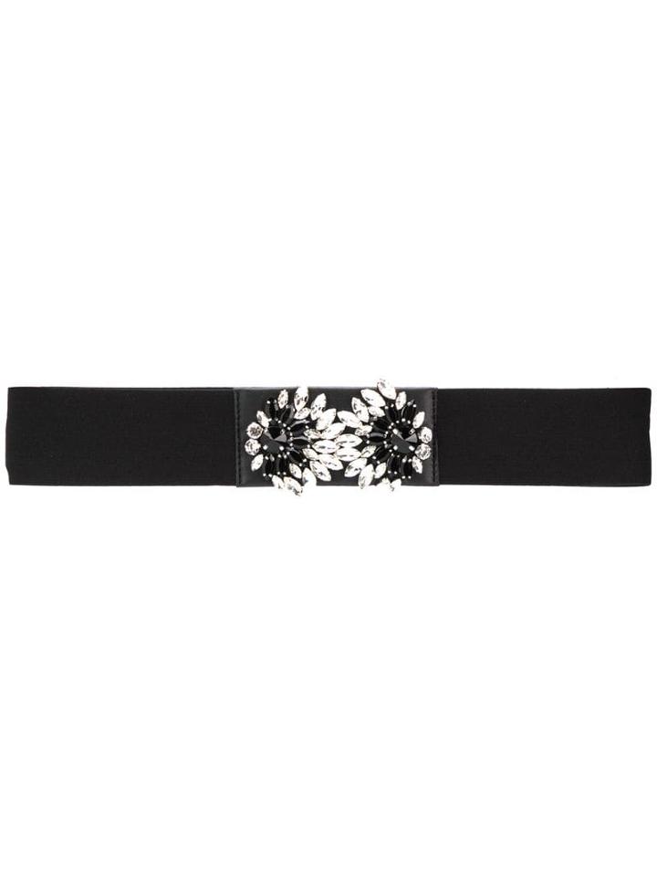 Liu Jo Embellished Elasticated Belt - Black