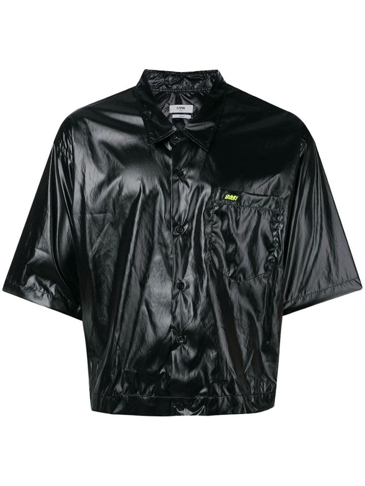 Cmmn Swdn Damien Dropped Neck Shirt - Black
