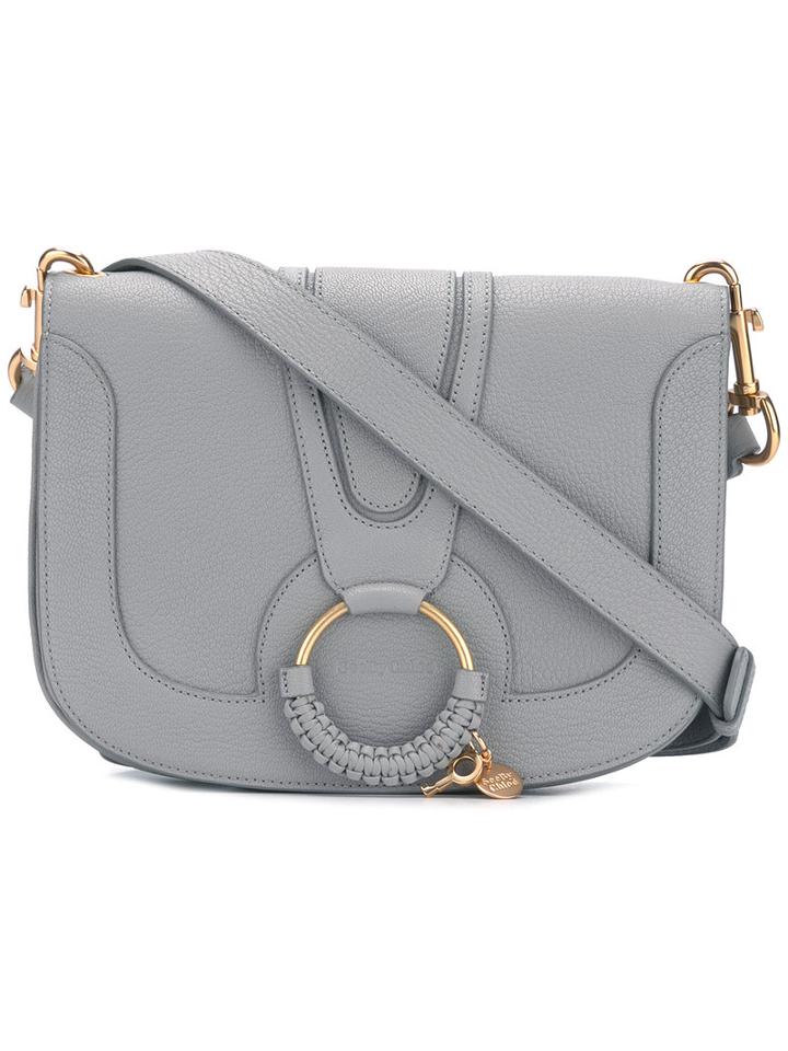 See By Chloé - Hana Crossbody Bag - Women - Cotton/goat Skin - One Size, Grey, Cotton/goat Skin