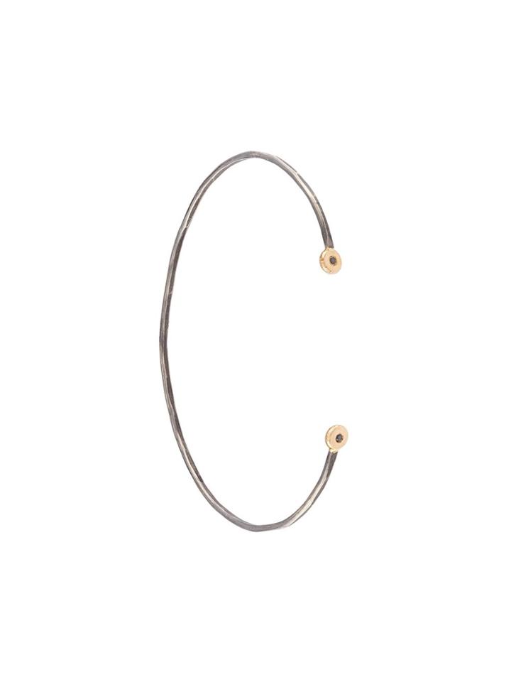 Melissa Joy Manning 14kt Gold Cuff Bracelet - Grey