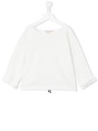 Andorine - Oversized Sweatshirt - Kids - Cotton - 8 Yrs, Girl's, White
