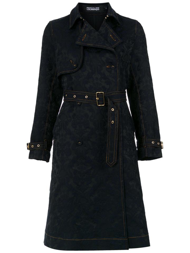 Reinaldo Lourenço Belted Trenchcoat - Blue