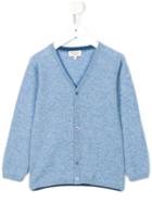 Cashmirino - V-neck Knitted Cardigan - Kids - Cashmere - 6 Yrs, Blue