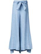 Demoo Parkchoonmoo Belted Flared Trousers - Blue