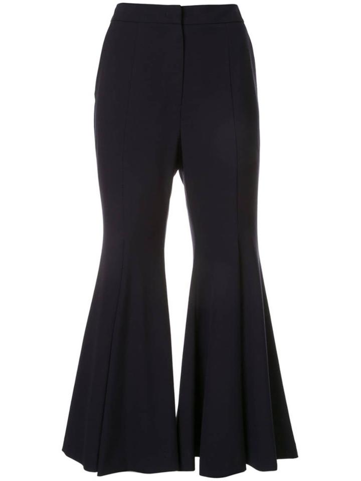 Goen.j Wide-leg Pleated Flared Pants - Blue
