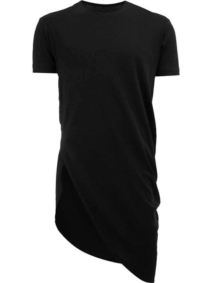 A New Cross Long Asymmetric T-shirt - Black