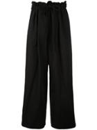 Ambush Drawstring Palazzo Pants - Black