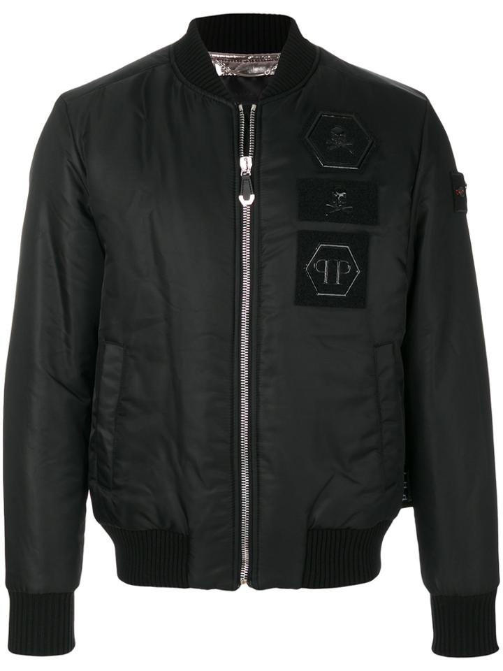 Philipp Plein Stress Bomber Jacket - Black