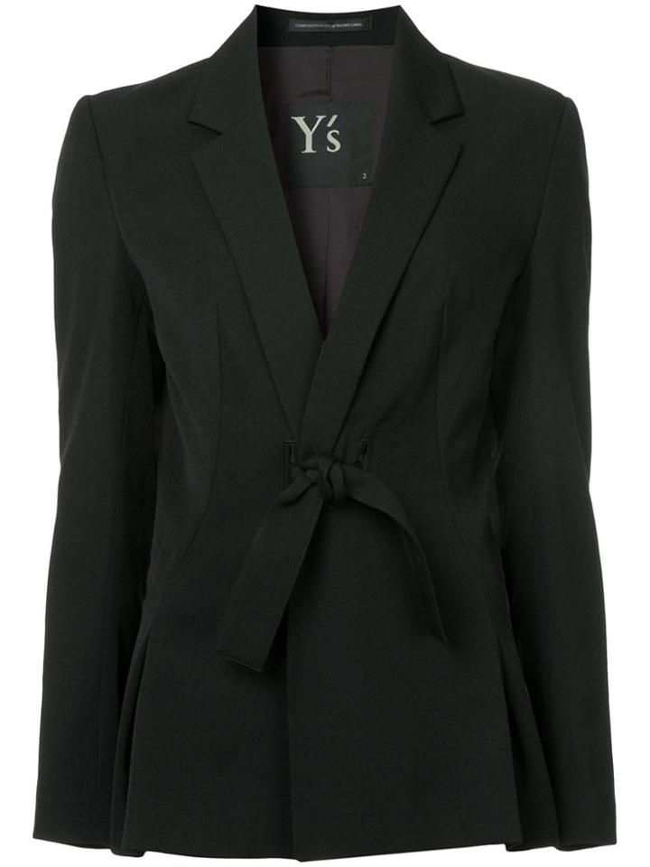 Y's Bow Tie Blazer - Black