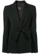 Y's Bow Tie Blazer - Black