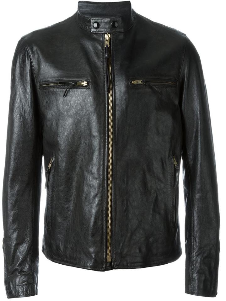 Htc Hollywood Trading Company 'django Punk' Jacket, Men's, Size: Small, Black, Leather/polyamide/polyester/other Fibers
