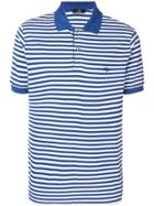 Fay Striped Polo Shirt - Blue