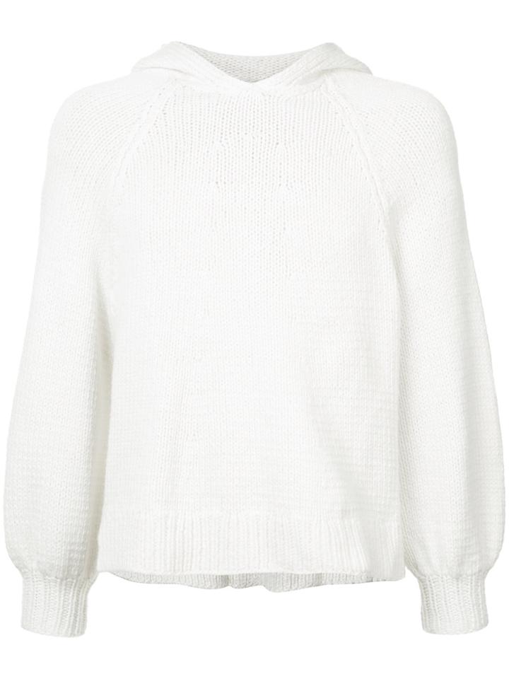 Spencer Vladimir Hooded Jumper - White