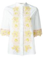Etro Embroidered Shirt, Women's, Size: 40, White, Cotton/polyester