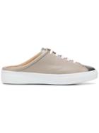 Fabiana Filippi Lace-up Slip-on Mules - Grey