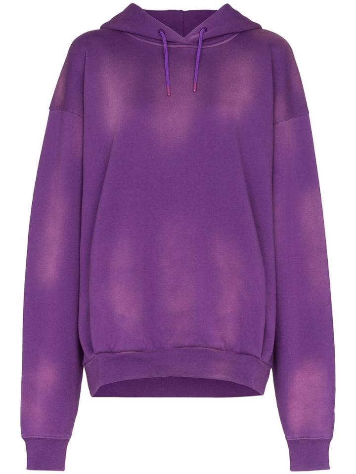 Martine Rose Sunbleached Effect Hoodie - Purple
