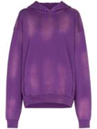 Martine Rose Sunbleached Effect Hoodie - Purple