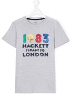 Hackett Kids Logo Print T-shirt - Grey