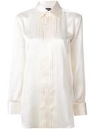 Tom Ford Pleated Front Shirt - White