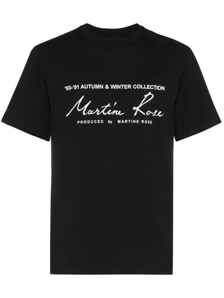 Martine Rose Logo-print T-shirt - Black