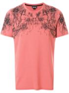 Just Cavalli Front Printed T-shirt - Pink & Purple