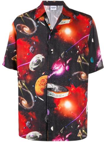 Sss World Corp Cosmic Patterned Shirt - Black