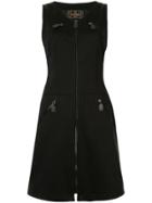 Fendi Pre-owned Zip-detail Drop-waist Dress - Black