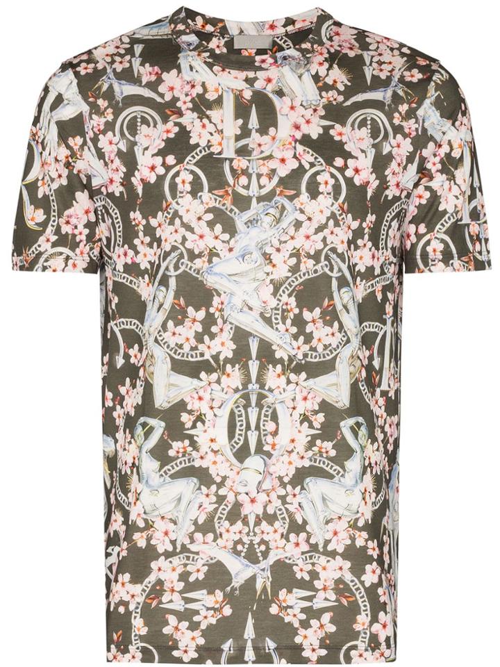 Dior Homme X Hajime Sorayama Robot Print T-shirt - Green