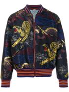 Gucci Tiger Jacquard Bomber Jacket - Multicolour